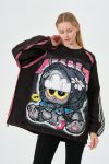 Oversize Grafik Baskılı Kadın Sweatshirt – Sokak Modası